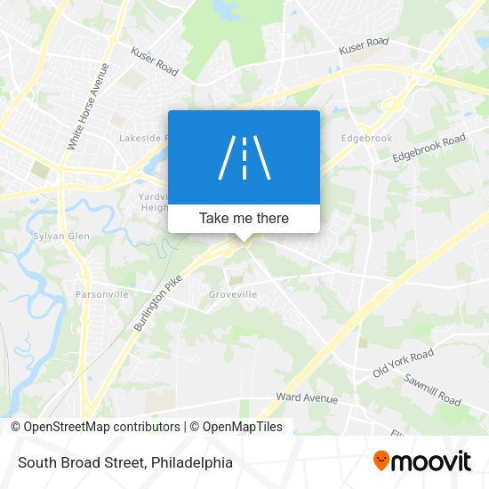 Mapa de South Broad Street