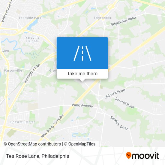 Mapa de Tea Rose Lane