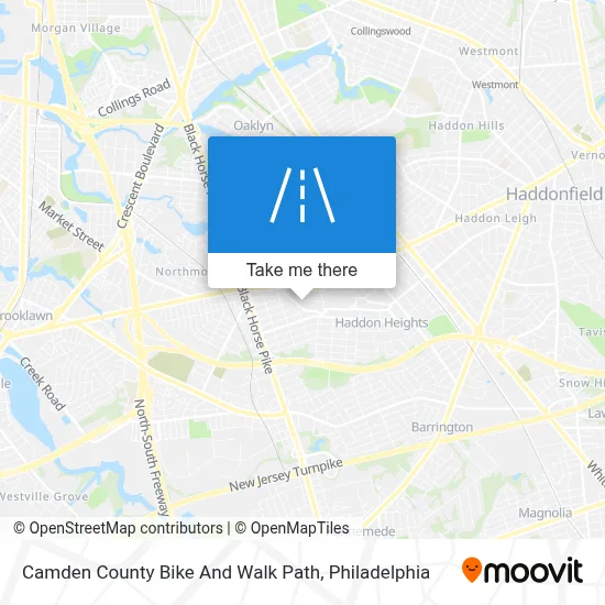 Camden County Bike And Walk Path map