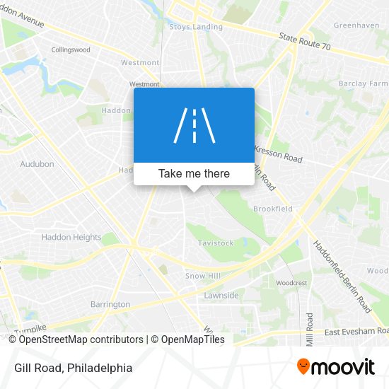 Mapa de Gill Road
