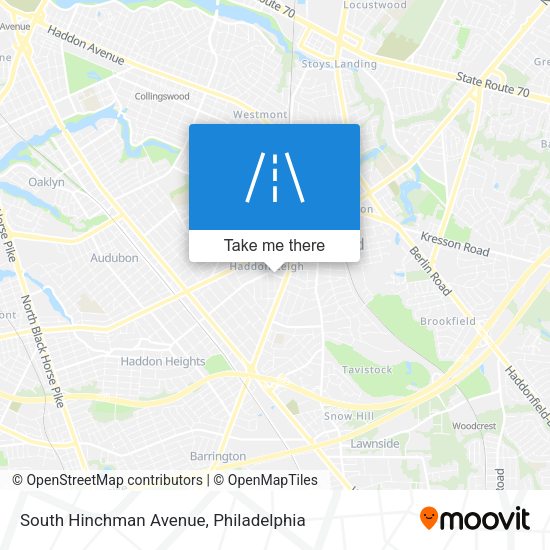 South Hinchman Avenue map