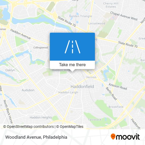 Mapa de Woodland Avenue