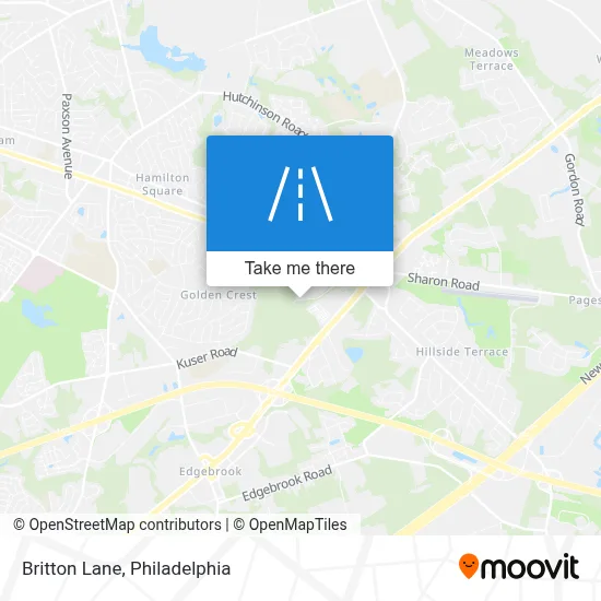 Britton Lane map