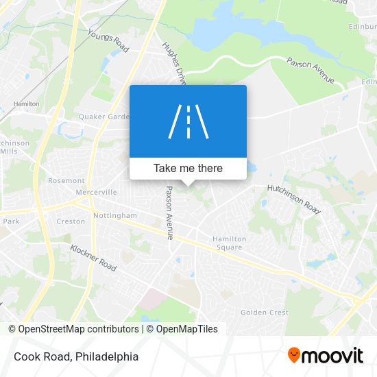 Mapa de Cook Road