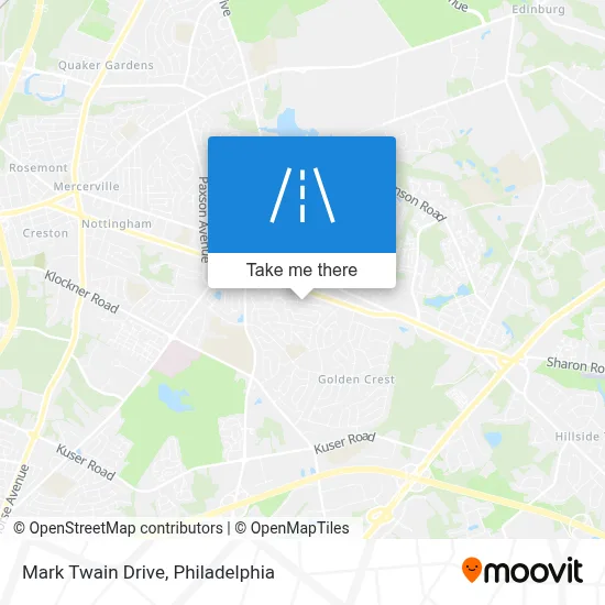 Mark Twain Drive map