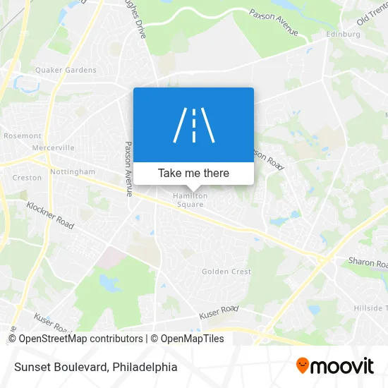 Sunset Boulevard map