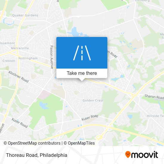 Mapa de Thoreau Road