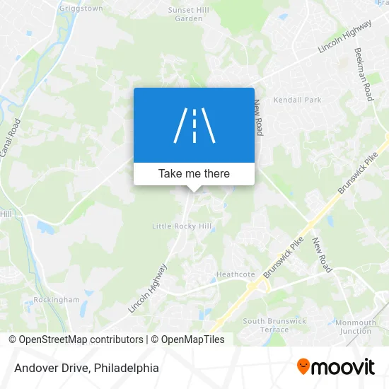 Andover Drive map