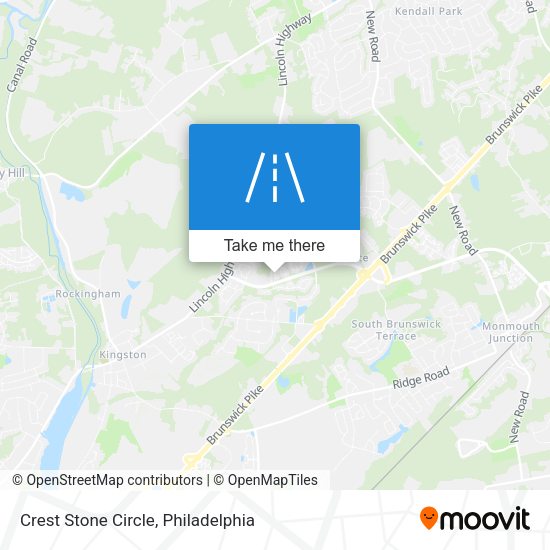 Crest Stone Circle map