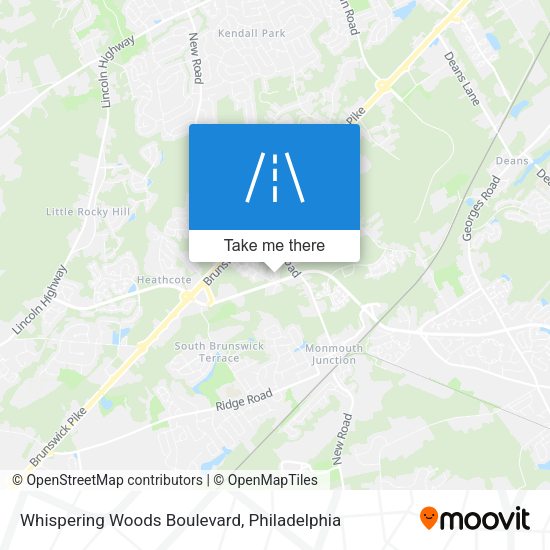 Whispering Woods Boulevard map