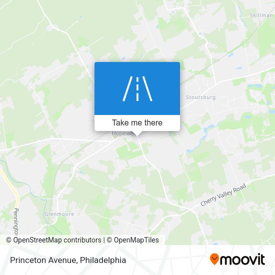 Princeton Avenue map