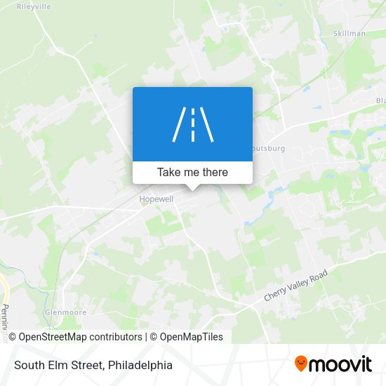 South Elm Street map