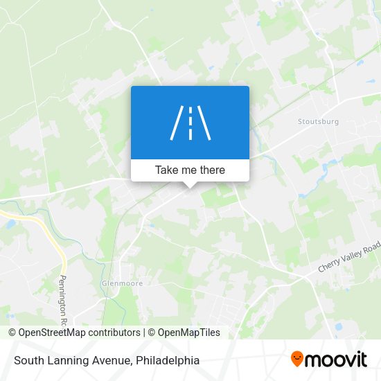South Lanning Avenue map