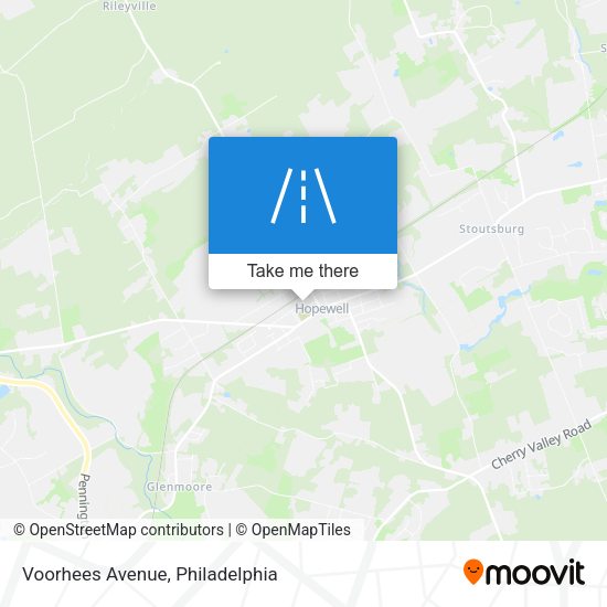 Mapa de Voorhees Avenue