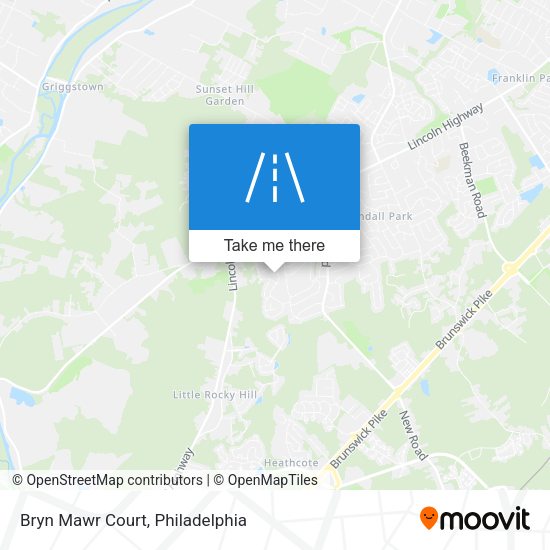 Mapa de Bryn Mawr Court