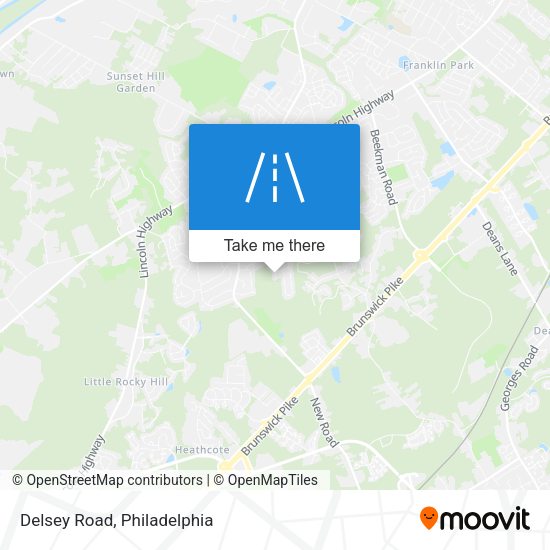 Mapa de Delsey Road