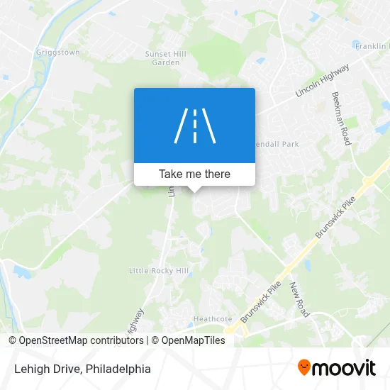 Lehigh Drive map
