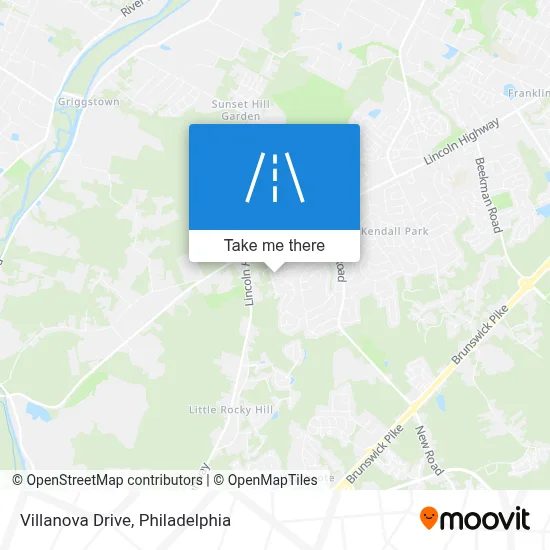 Villanova Drive map