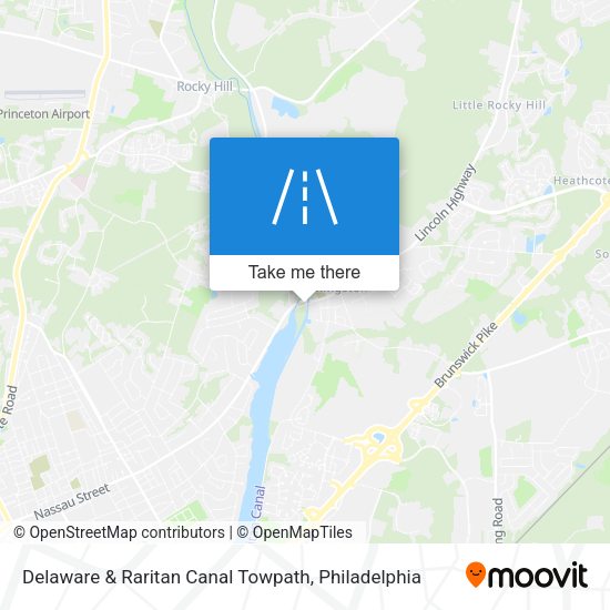 Delaware & Raritan Canal Towpath map