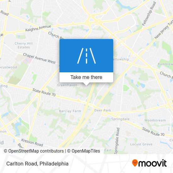 Mapa de Carlton Road