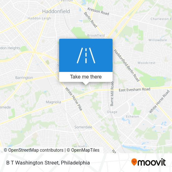 B T Washington Street map