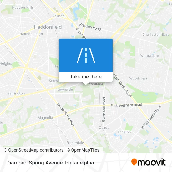 Diamond Spring Avenue map