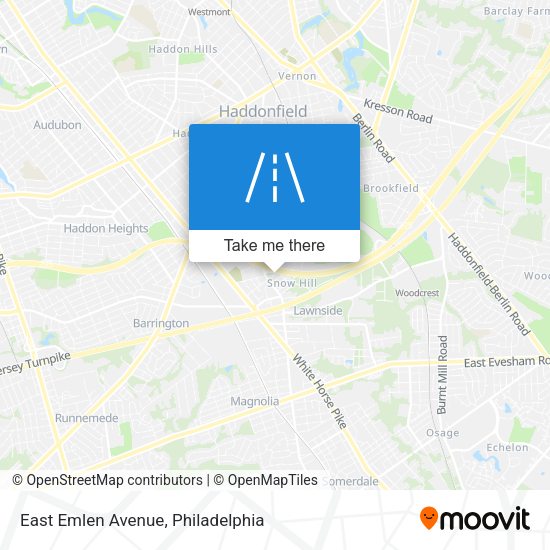 East Emlen Avenue map