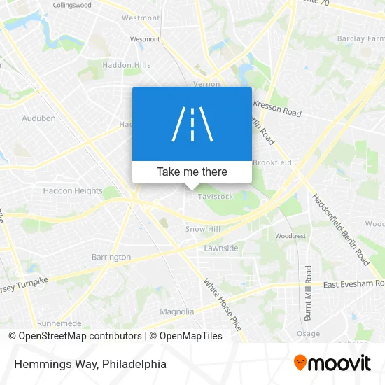Hemmings Way map