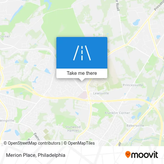 Merion Place map