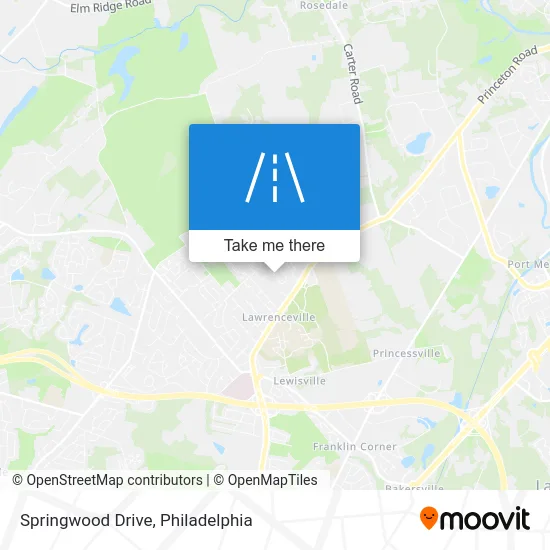 Springwood Drive map
