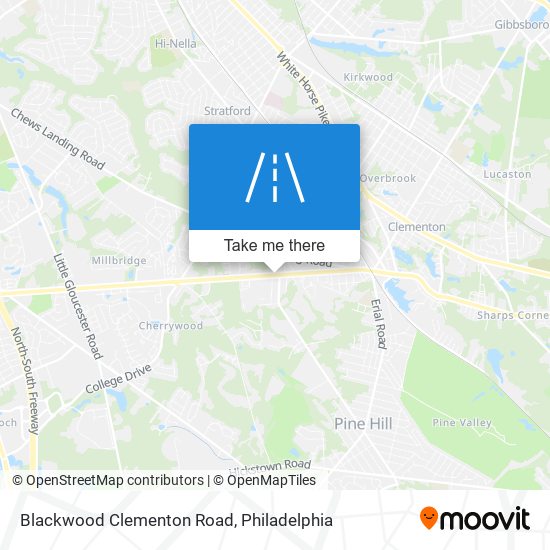 Mapa de Blackwood Clementon Road