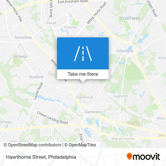 Hawthorne Street map
