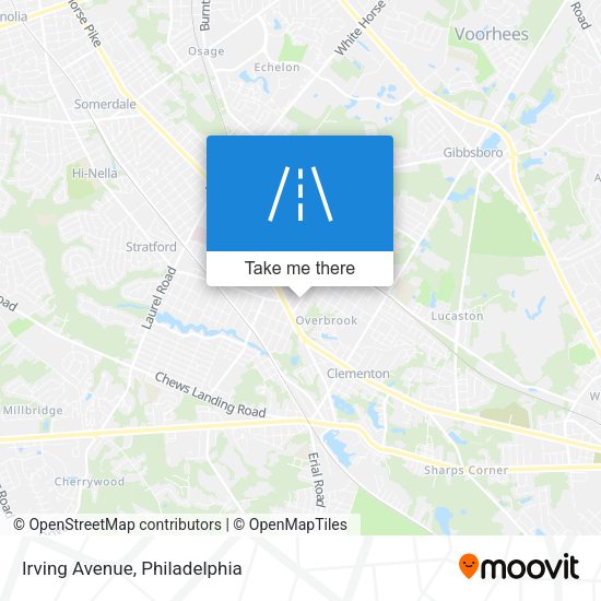 Mapa de Irving Avenue