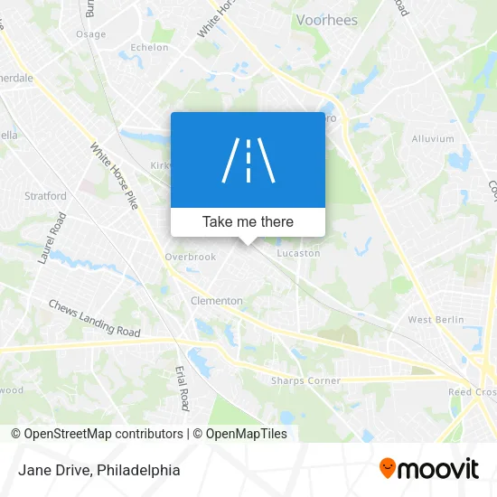 Jane Drive map