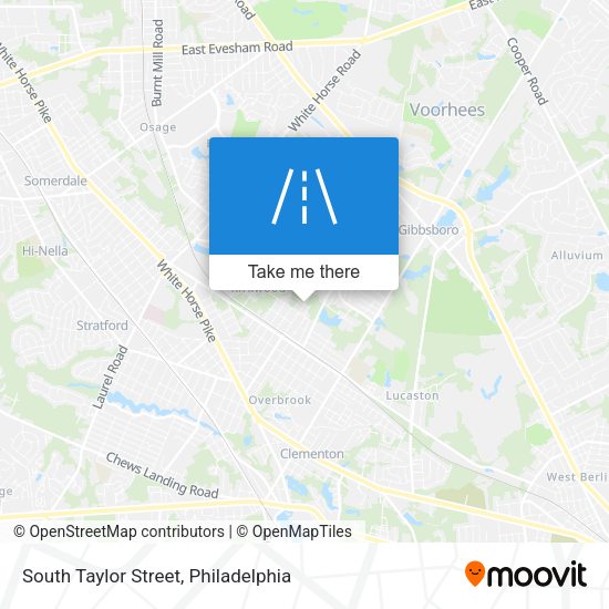 South Taylor Street map