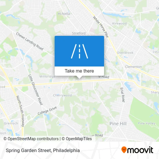 Spring Garden Street map