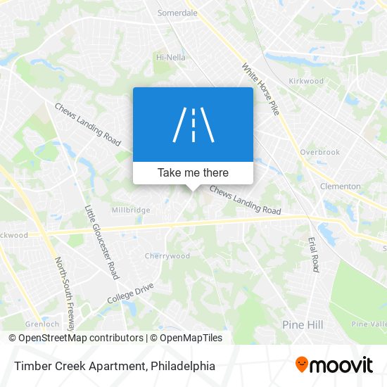 Timber Creek Apartment map