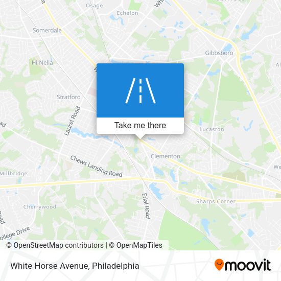 White Horse Avenue map