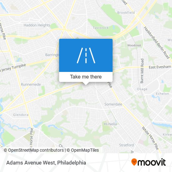 Adams Avenue West map