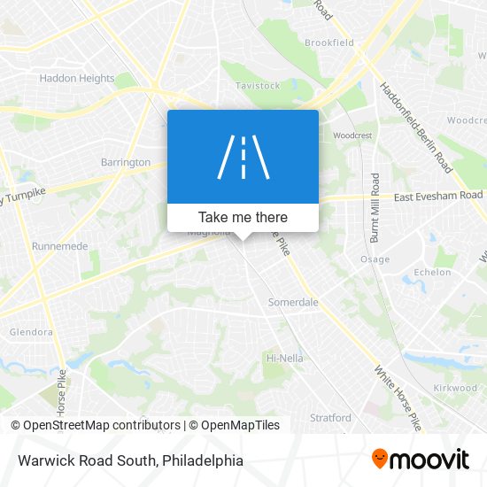 Mapa de Warwick Road South