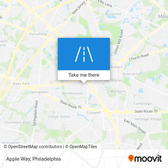 Apple Way map