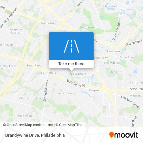 Brandywine Drive map