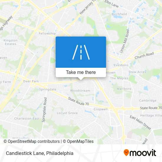 Candlestick Lane map