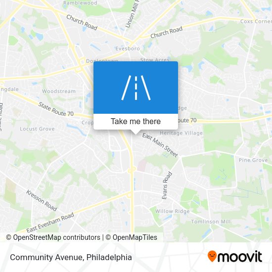 Community Avenue map
