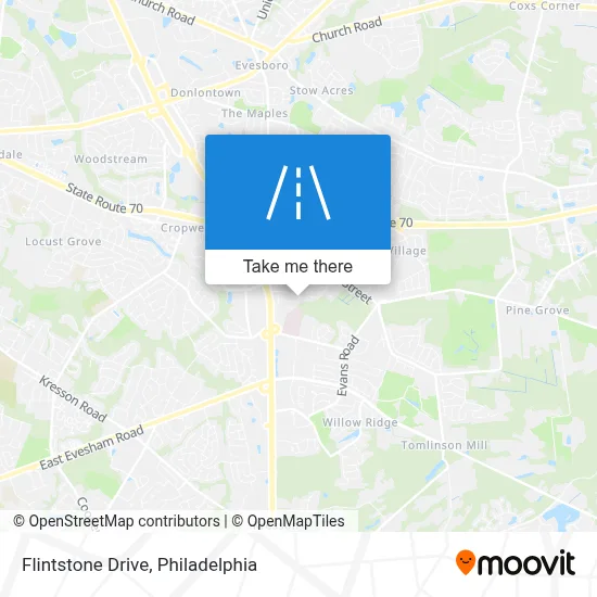 Flintstone Drive map