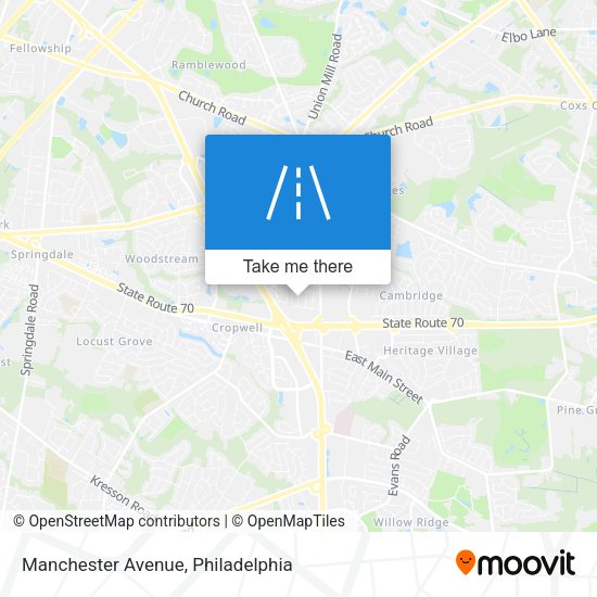 Manchester Avenue map