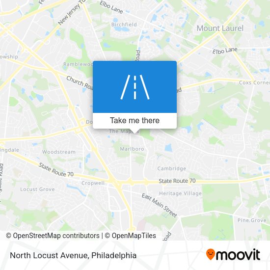 North Locust Avenue map