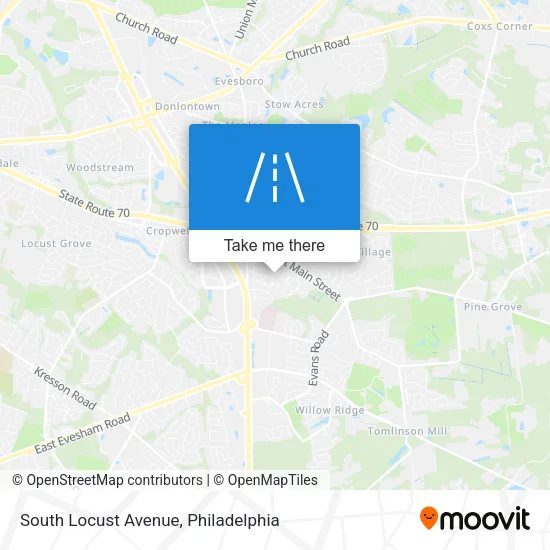 South Locust Avenue map
