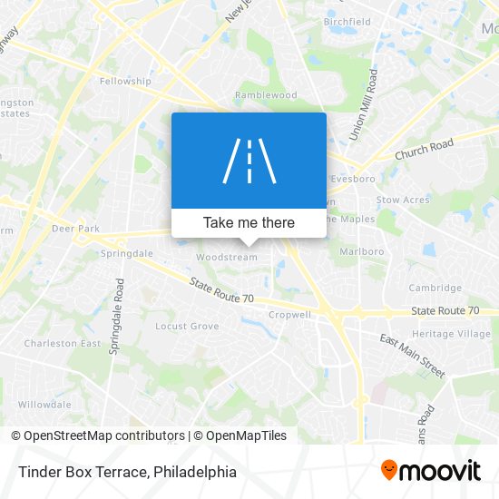 Mapa de Tinder Box Terrace