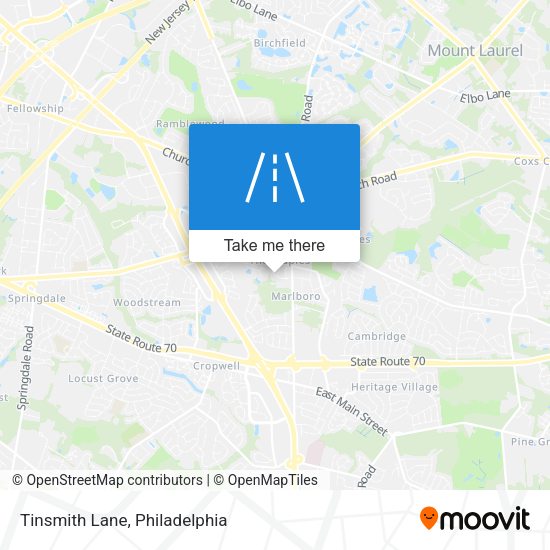 Mapa de Tinsmith Lane